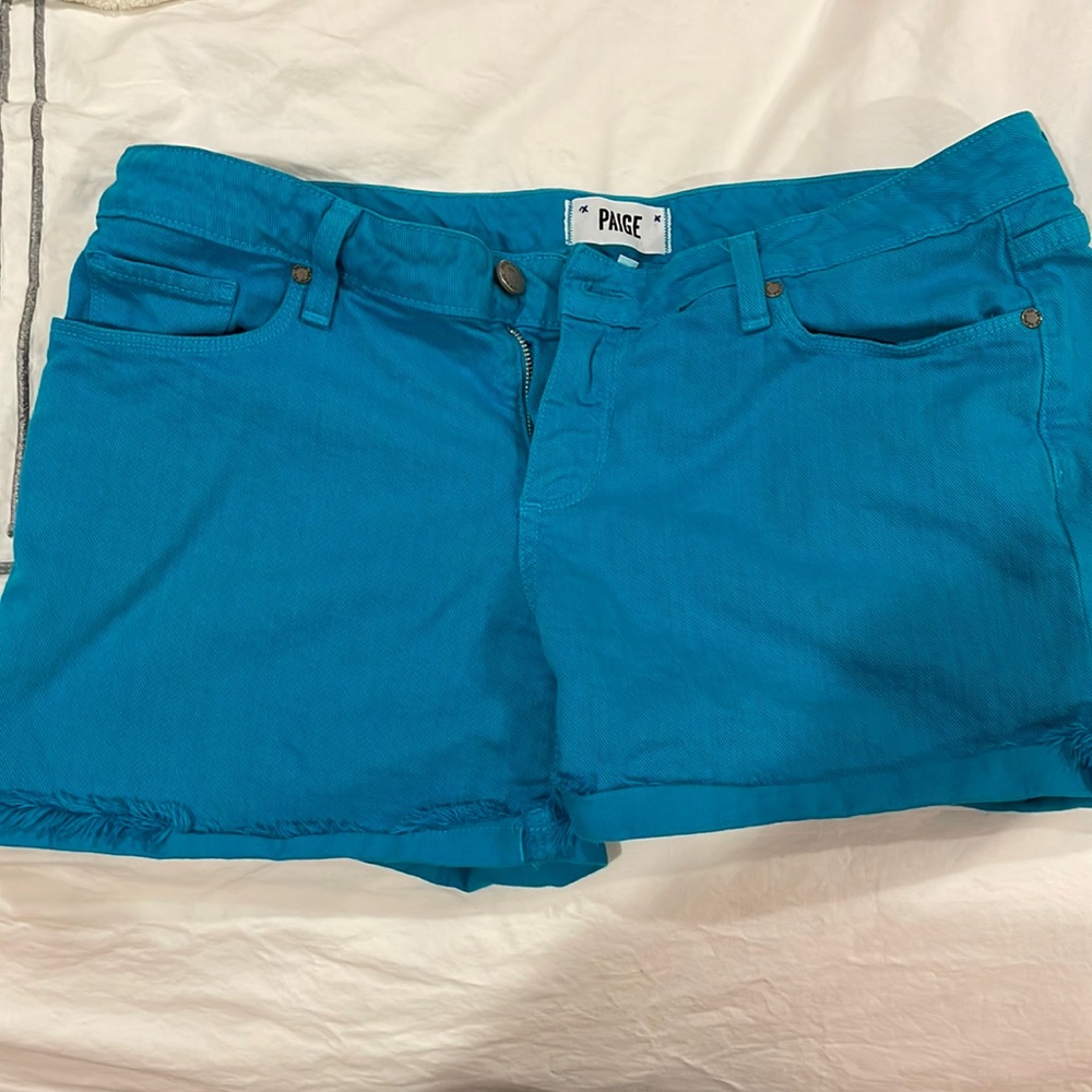 Paige Denim Blue Shorts